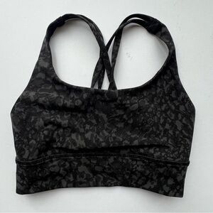 Lululemon Energy Bra Long Line | Wild Thing Camo Deep Coal Multi